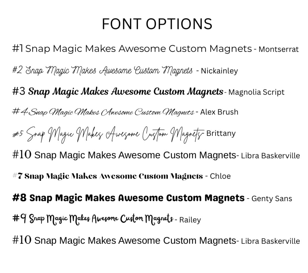 Photo Strip Magnets
